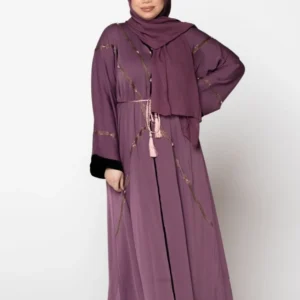 AMIRA SEQUIN OPEN ABAYA